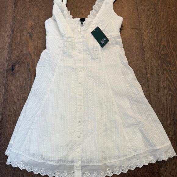 wild fable Dresses & Skirts - NWT Wild Fable White Eyelet Dress Sz XS